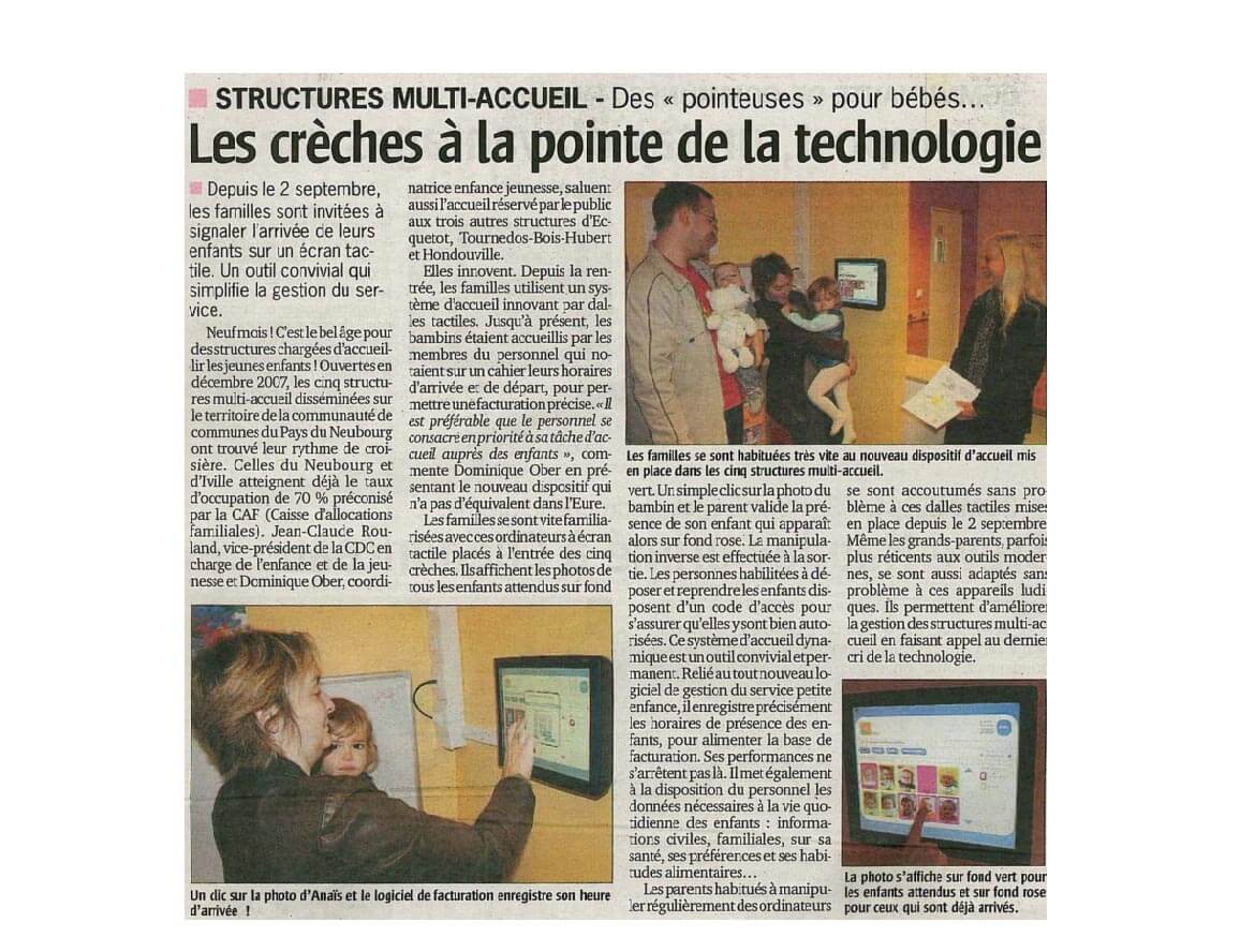 Crêche Neubourg logiciel agora plus